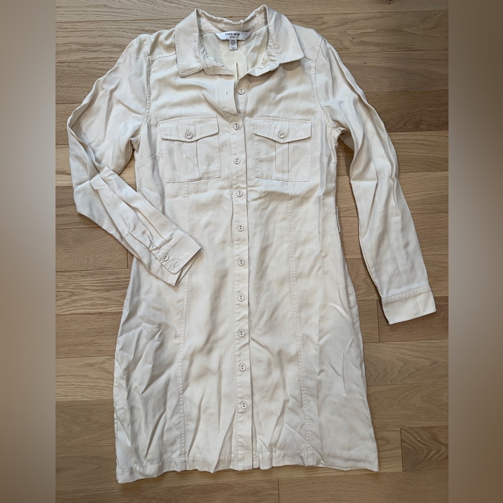 Ever New Long Sleeve Fitted Shirt Dress